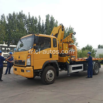 Sinotruk Howo 4x2 6 tonnes TILT TRAY WRYPER TRUCKER avec 3,5 tonnes Crane